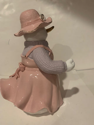 10” Female Snowman pastel rare|139456