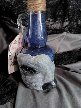 Blue moon wolf potion bottle|110783