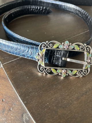 Brighton Rev. belt teal / blk RSV|92011