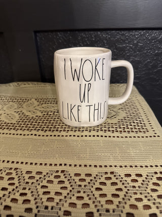 Vintage Rae Dunn Woke Up like this Mug - RCD
