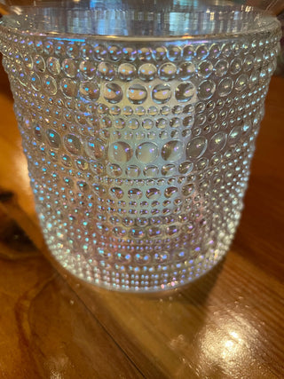 Hobnail Glass Candleholder w/ Hurricane Lantern~MTS|115488