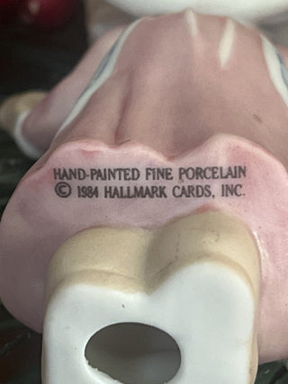 1984 Hallmark Betsey Clark Angel porcelain Christmas ornament RSV|128002