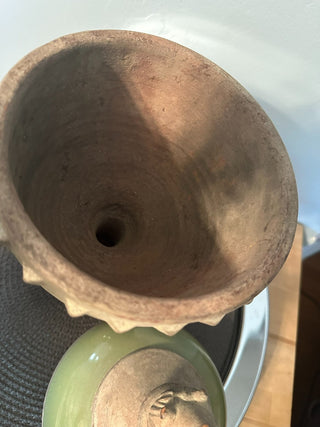 Urn Clay 17inch Green  MTS