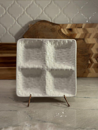 Divided dish/white/Eddie Bauer