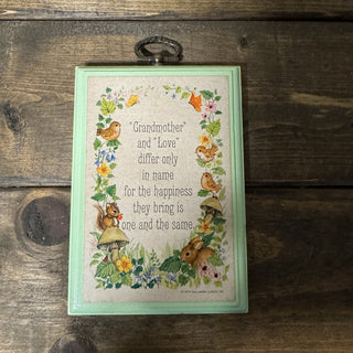 Vintage Hallmark Mini Grandmother Plaque RCD|131449