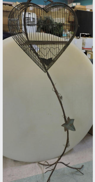 Heart Shape Bird Cage 66" tall #47 VV MTS|96102