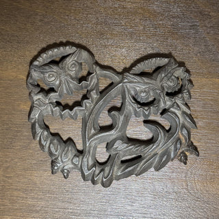 Vintage Martha Cawley Cast Iron Owl Trivet MTS|91491