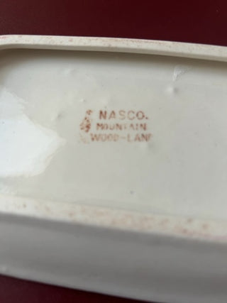 VTG (1940’s) Nasco “Mountain-Woodland” butter dish (made in Japan)