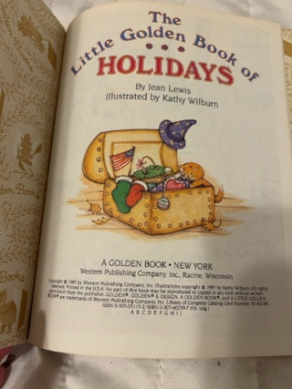 vintage Little Golden Book of Holidays