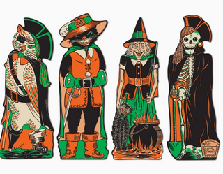 VB Vintage Halloween Fanci Dress 17" Cutouts RCD