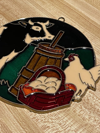 4.5" Farm Animals Suncatcher--SP RCD