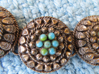 Turquoise & silver fuax bracelet RCD