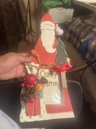 Wood Craft Santa frames 3 1/2 X 5 insert picture frames #47 VV MTS|126226