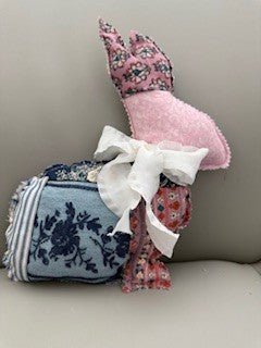 Easter handmade one of a kind stuffed quilted bunny