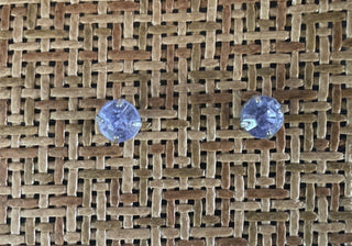 Purple Jewel Stud Earrings MTS