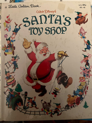 mj94- 1950'S Walt Disney's Santa's Toy Shop  Golden Book-MTS|137360