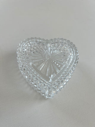 Glass heart trinket dish RSV|80638