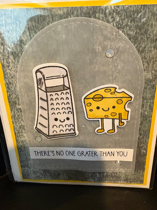 Thank you card:  "There's No one Grater than you" GF258 RCD