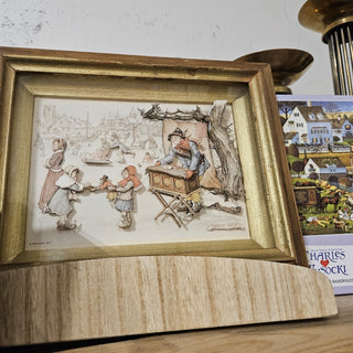 Vintage Anton Pieck - 3D Shadow Box "The Swindler" (BRI) - MTS|142260