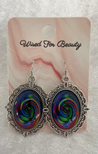 ornate oval earrings RSV