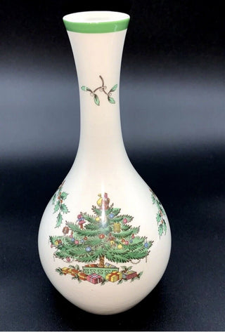 Spode England Christmas Tree Bud Vase #62 VV MTS|124412