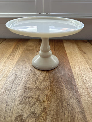 Mosser Milk Glass Footed Cake Plate 10.5"  MTS|95200