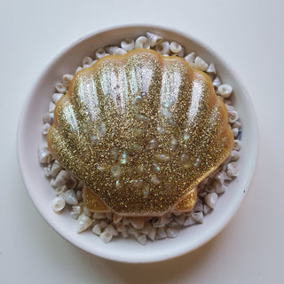 bri.craftique - Resin Gold Shell Paperweight (BRI) - MTS|97453