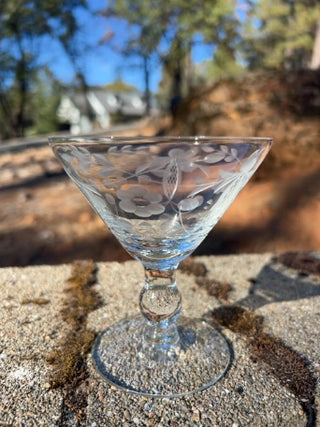 BB ONE Vintage Crystal champagne/tall sherbet or cocktail glass 4.5”