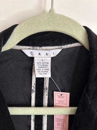 12F cAbi Dark Academia Velvet Blazer L MTS|65165