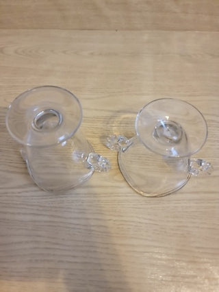 JMD- Vtg. Fostoria Coronet Glass Cream & Sugar Set *PAIR*
