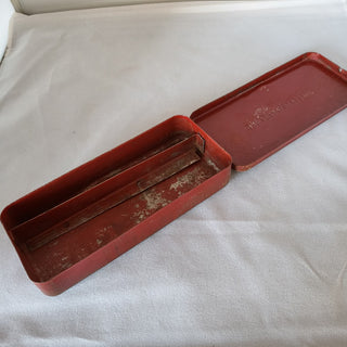 Vintage Stevens Walden Red Metal Box RSV|108356