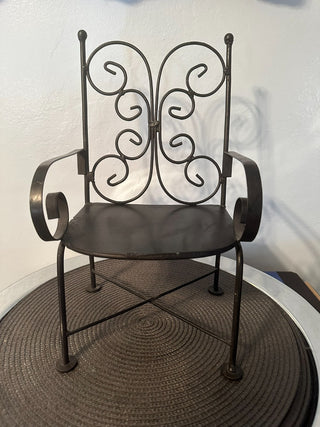 Chair Black Metal MTS|102080