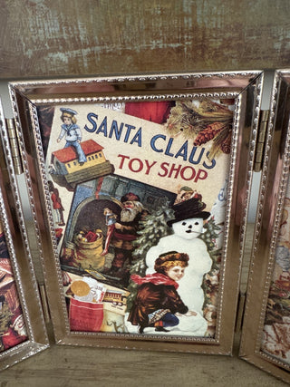 AJ - Vintage Gold Trifold Picture Frame MTS|127094