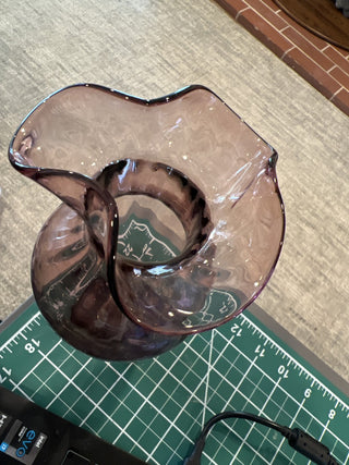 Orchid Ruffled Vase RSV|58517