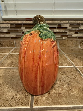 Jack O' Lantern Ceramic Pumpkin Tea Light Holder RCD|112758