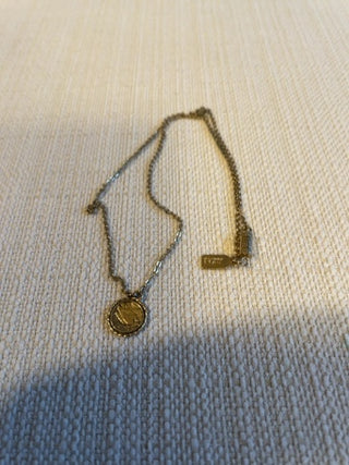 Vintage style gold coin necklace “1928”