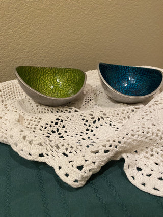 MCM Simply Designz enamel and metal bowls (2)|79123