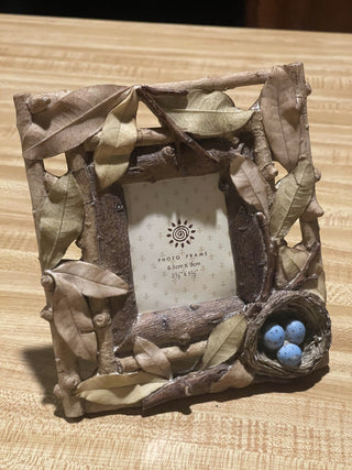 6" Leaves & Nest Frame--SP RCD