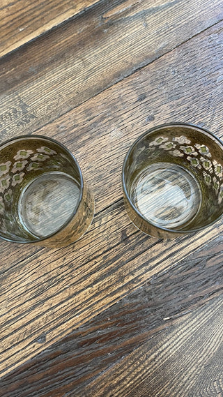 BP (2) Vintage Culver Valencia Old Fashioned Rocks Glasses, 22k Gold RCD|76997