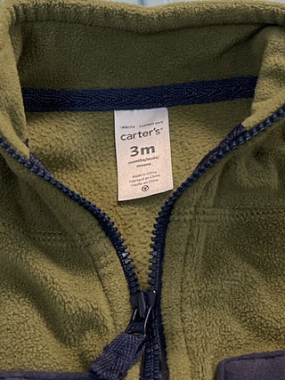 Carter’s Army Green Fleece Vest 3 Months RSV|136223