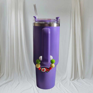 Tumbler handle Charm:  Gnome Holding a Strawberry RSV|65961