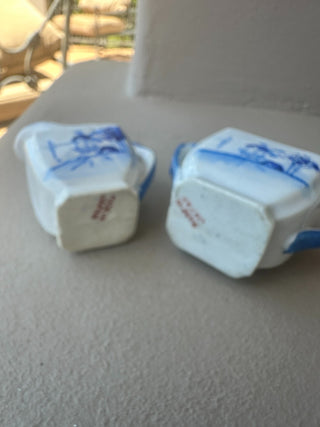 Mini Porcelain Windmill White Tea Set Creamer & Sugar Bowl RCD|79060