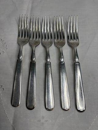 1847 Rogers Bros Silver Plate Forks (set of 5) RSV