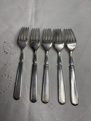 1847 Rogers Bros Silver Plate Forks (set of 5) RSV