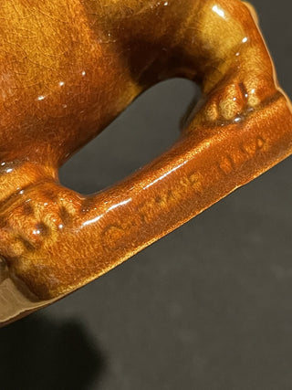 6."x5.5" Vtg Ceramic Basset Hound Planter, USA--SP RCD