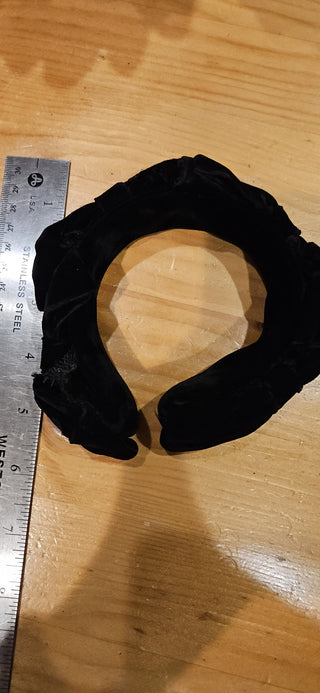 Vintage 1950s Marlo, black velvet headband, RSV|104939