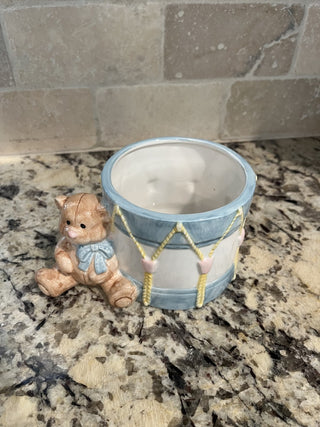 Vintage Baby Nursery Planter by Russ Drum & Teddy Bear RCD|75758