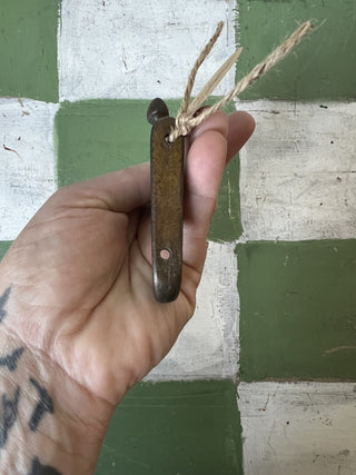 Antique Brass wall hook /fluted|83643