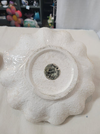 Vintage Textured Covered Dish & Plate 3 pcs RCD|82281