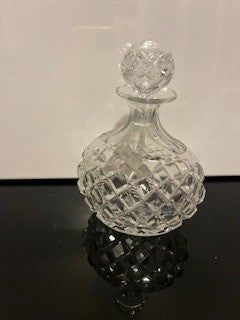 #1840 Clear Faceted Perfume Bottle RSV|55175